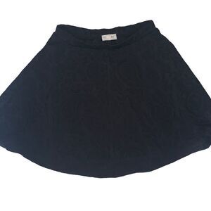 MAISON JULES black textured a-line skirt XS